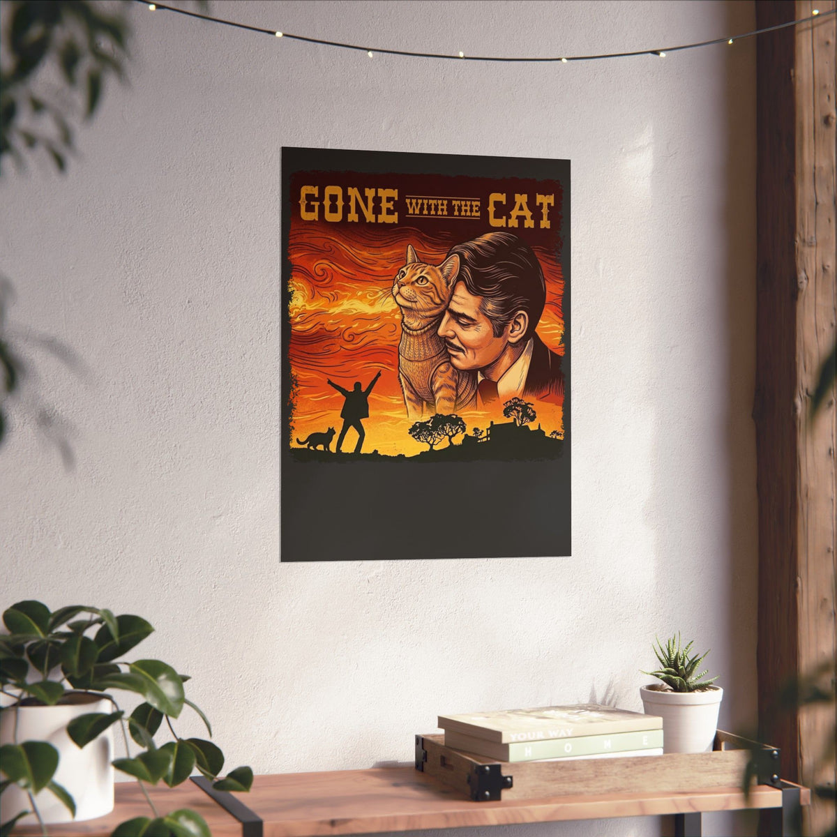 Gone with the Cat T‑Poster