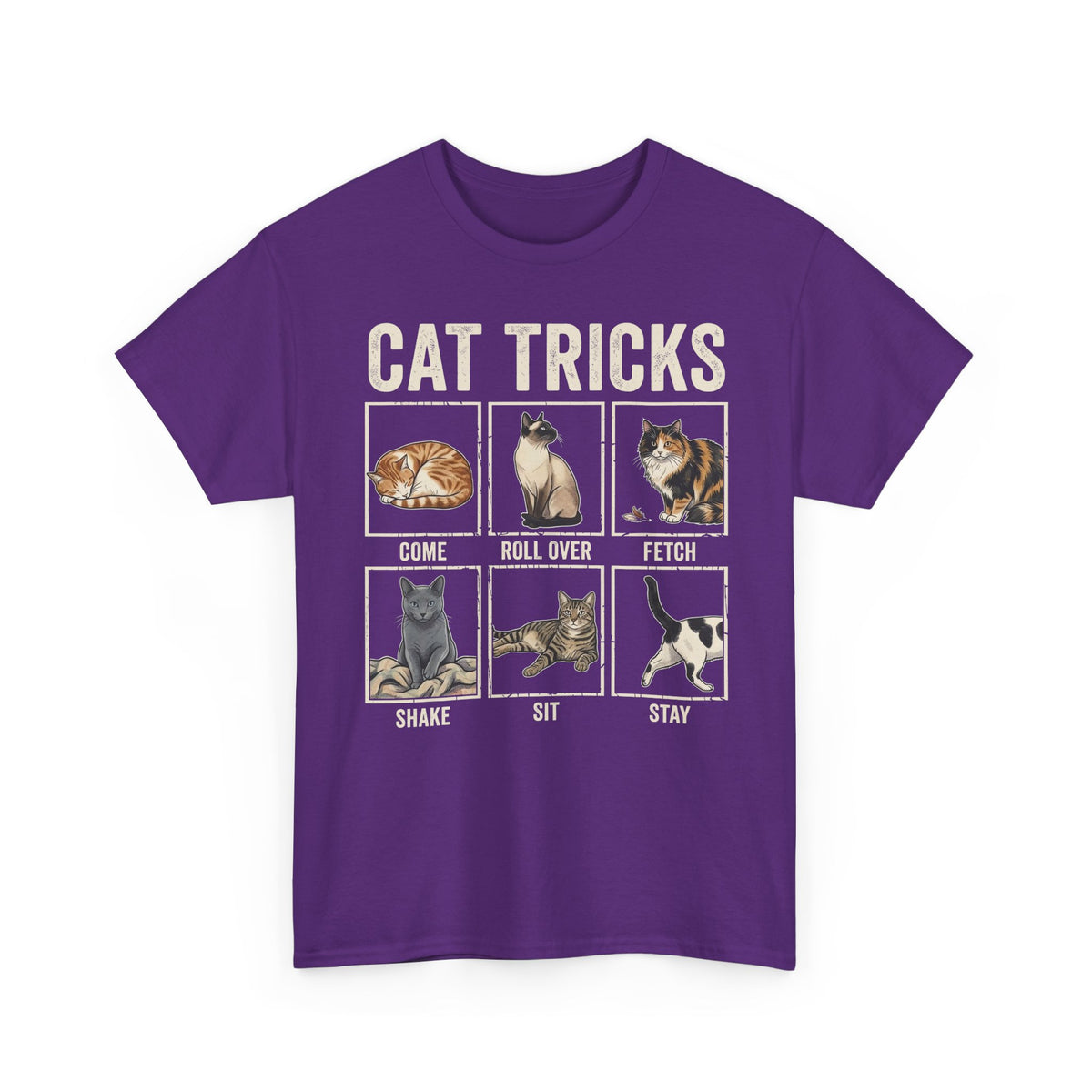 Funny Cat Tricks T-Shirt — Cute Cat Humor Tee
