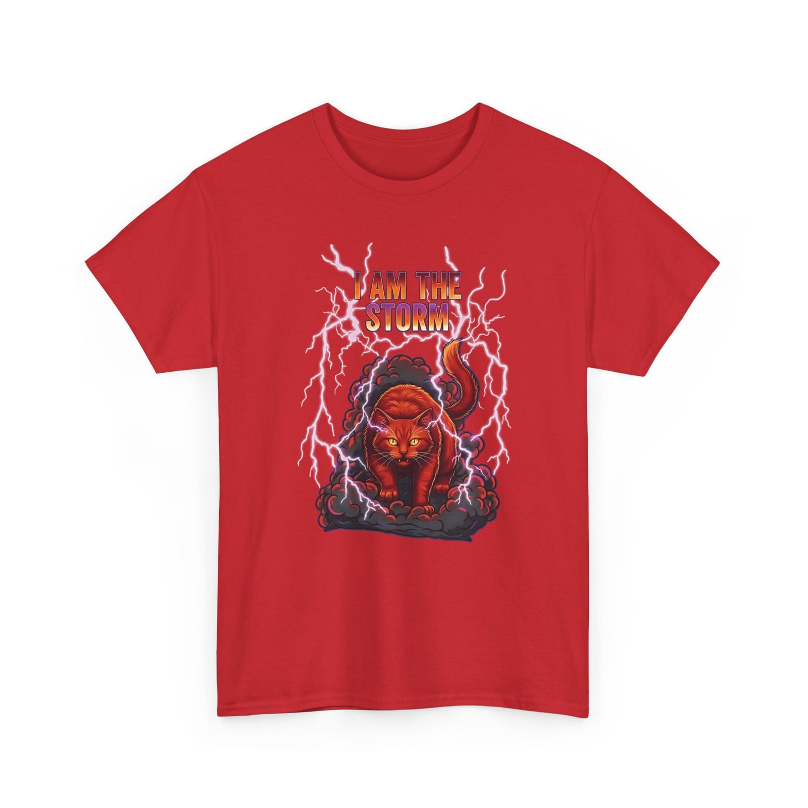 I Am The Storm Cat T-Shirt — Bold Cat Graphic Tee