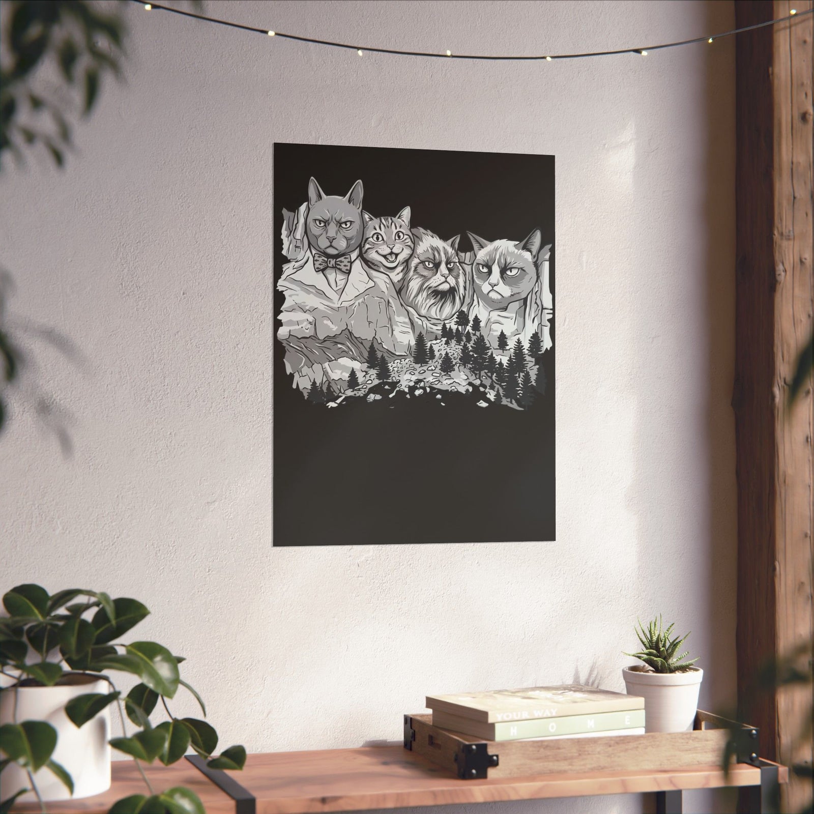 Rushmeow Graphic Poster — Cat Lover Poster