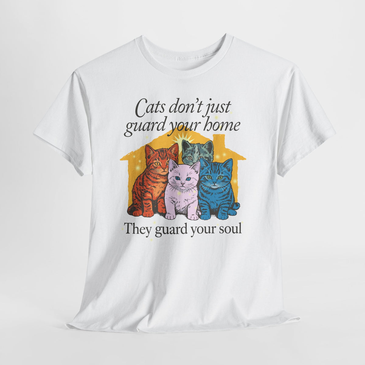 Cats Don't Just Guard Your Home T-Shirt — Funny Cat Lover Tee