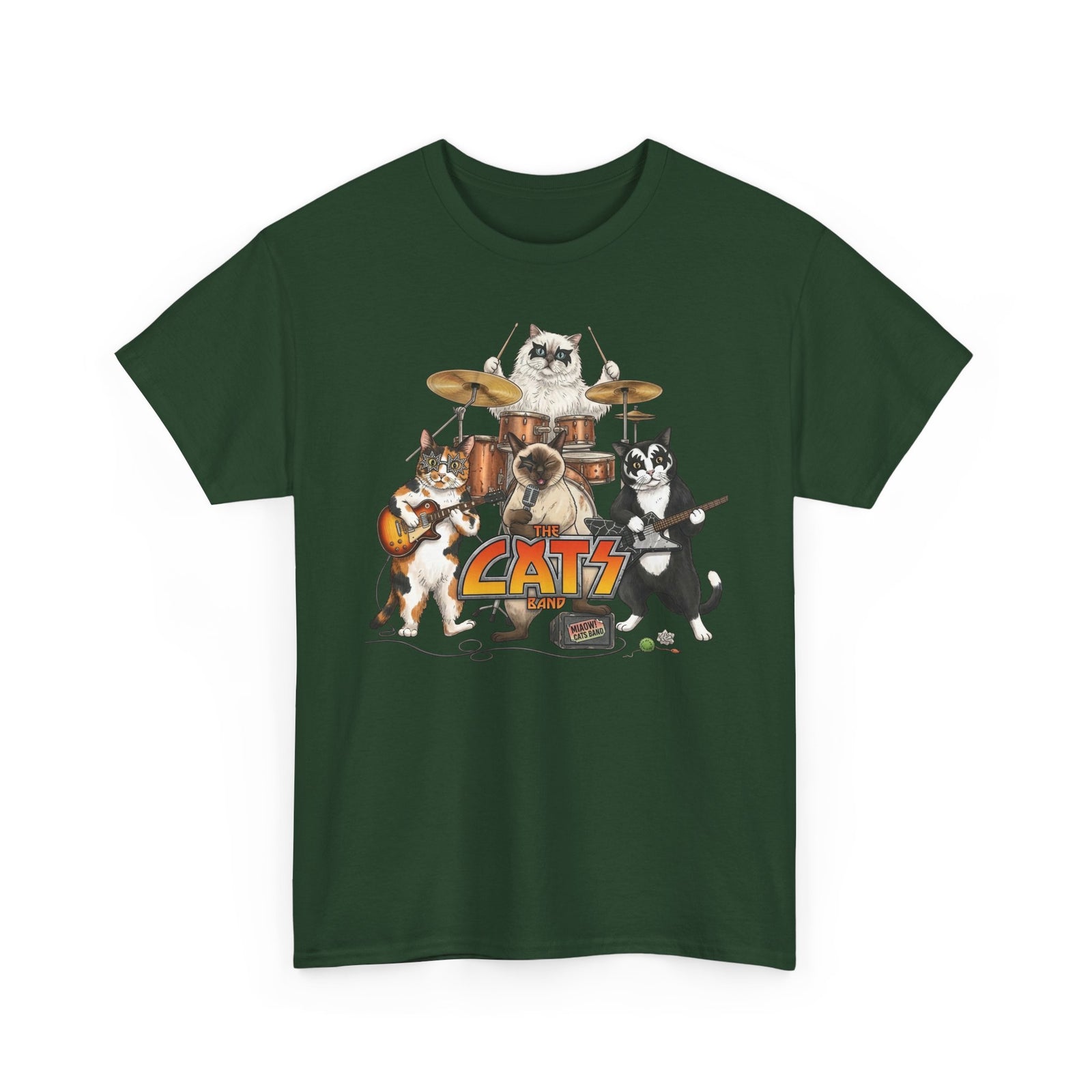 The Cats Band T-Shirt — Retro Cat Band Graphic Tee