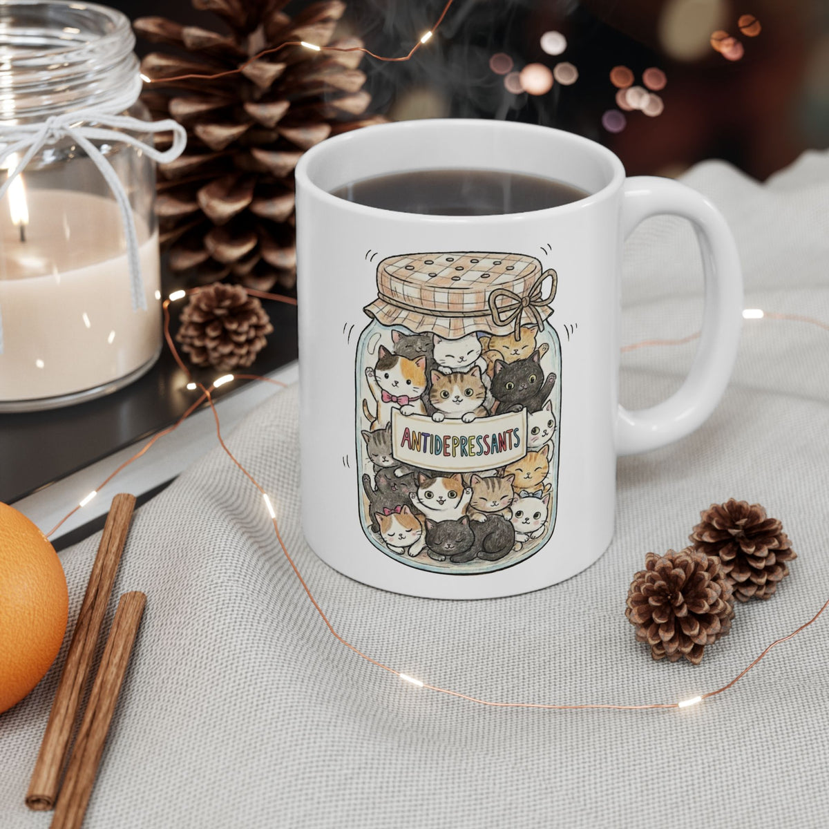 Cats Are My Antidepressants Mug — Funny Cat Lover Mug