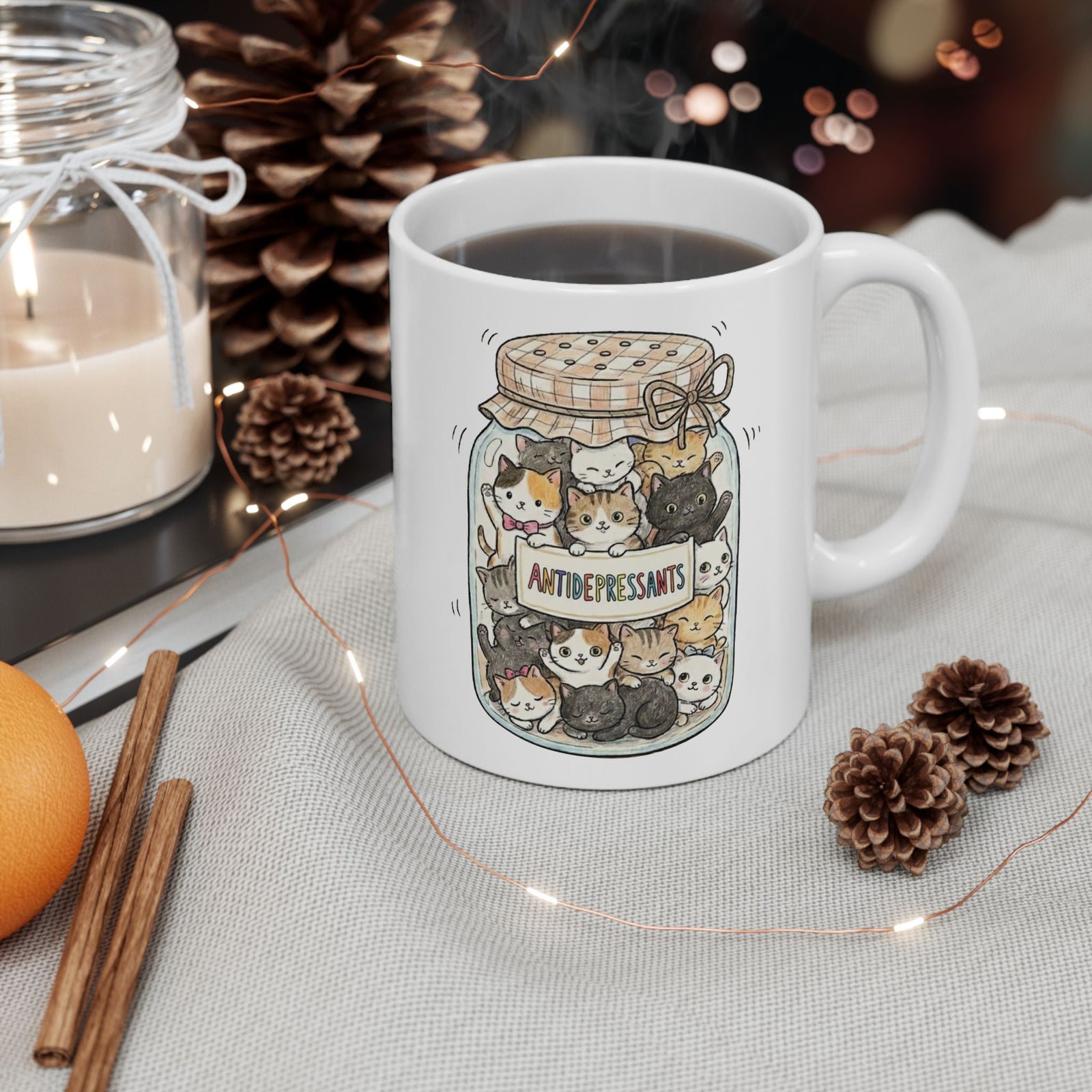 Cats Are My Antidepressants Mug — Funny Cat Lover Mug