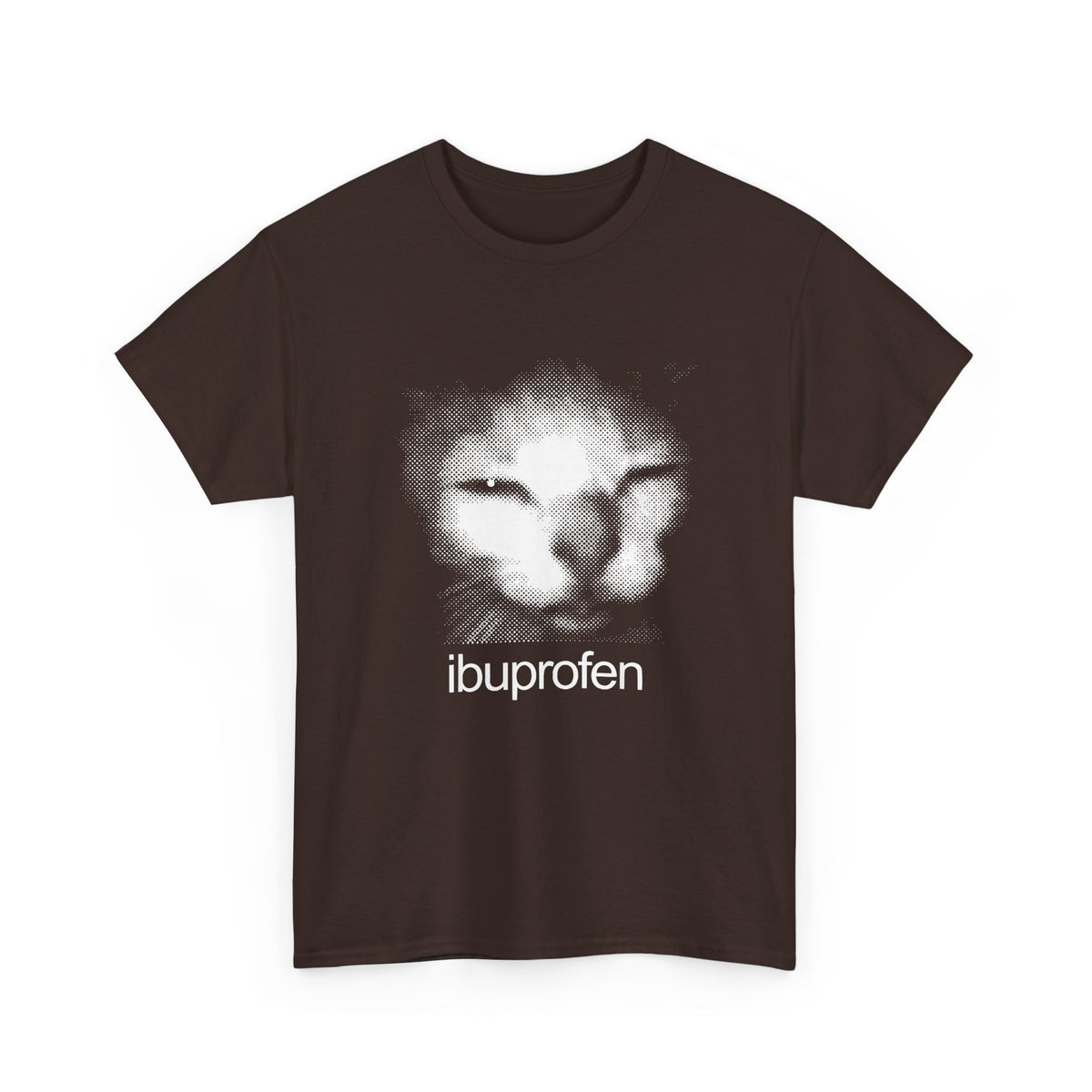 Funny Cat Meme Ibuprofen T-Shirt Humorous Pain Relief Graphic Tee
