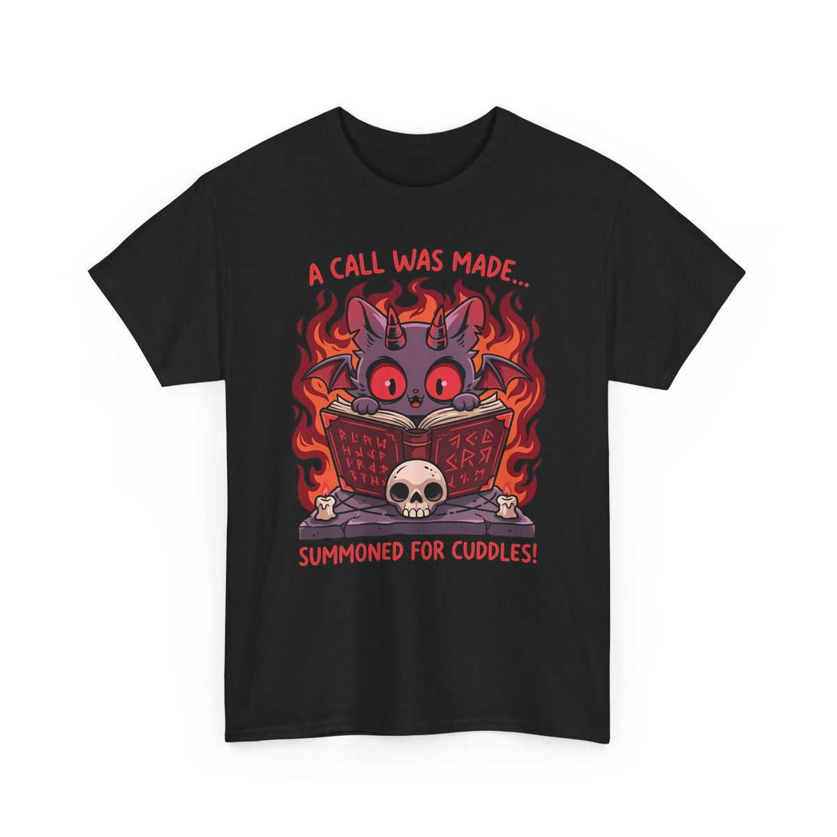 Summoned for Cuddles Cat T-Shirt — "A Call Was Made" Cute Cat Tee