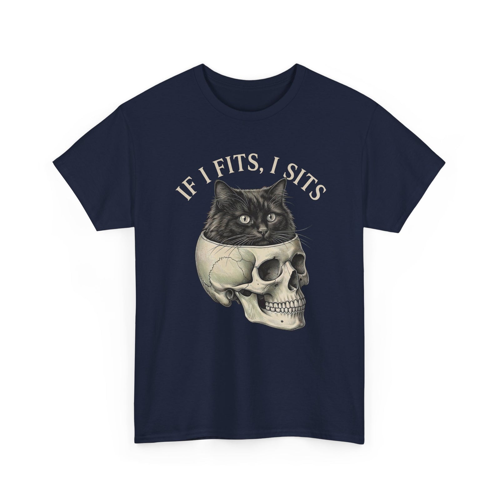 Cat 'If I Fits I Sits' T-Shirt