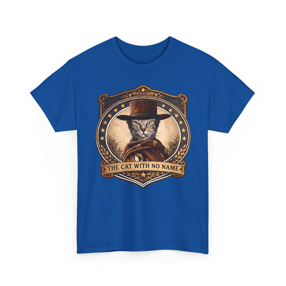 The Cat With No Name T-Shirt — Western Cowboy Cat Parody Tee