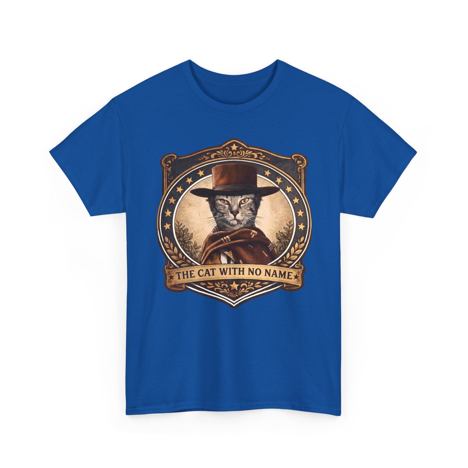 The Cat With No Name T-Shirt — Western Cowboy Cat Parody Tee