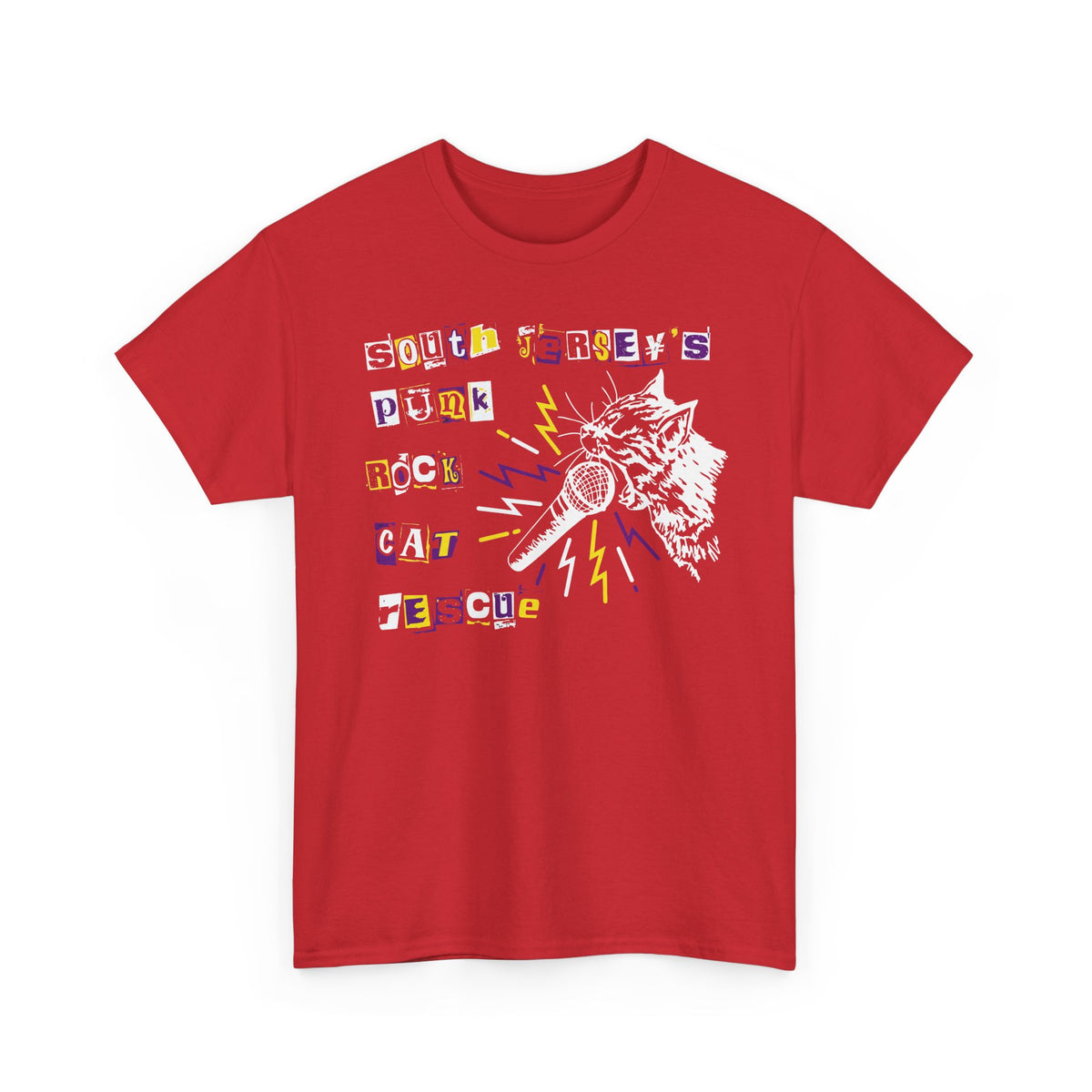 Punk Rock Cat Tee Graphic Band Shirt