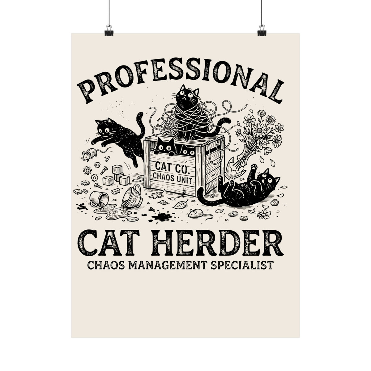 Professional Cat Herder Poster