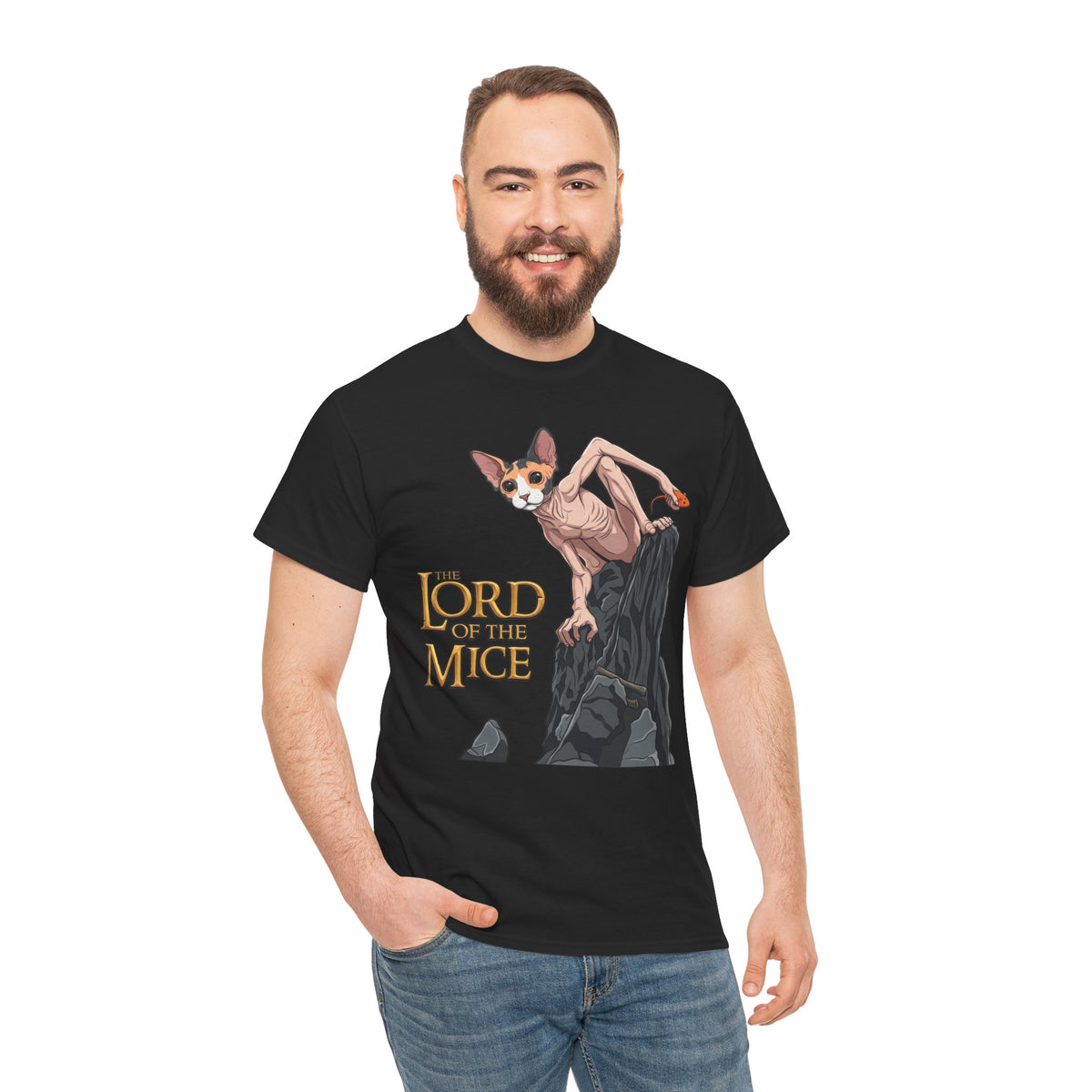 Lord of the Mice T‑Shirt — Fantasy Sphynx Cat Parody Tee