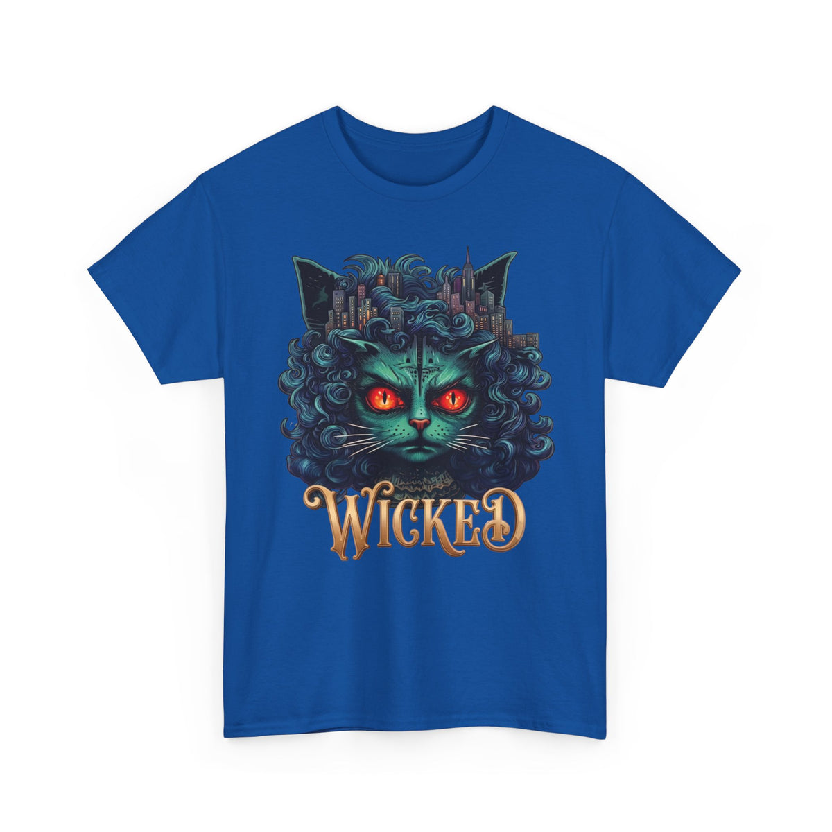 Wicked Green Witch Cat Broadway Shirt — Spooky Musical Parody T-Shirt