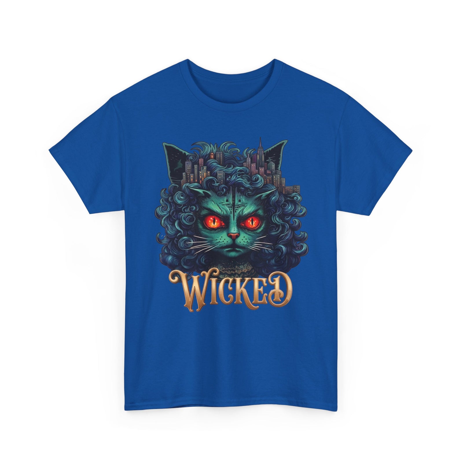 Wicked Green Witch Cat Broadway Shirt — Spooky Musical Parody T-Shirt