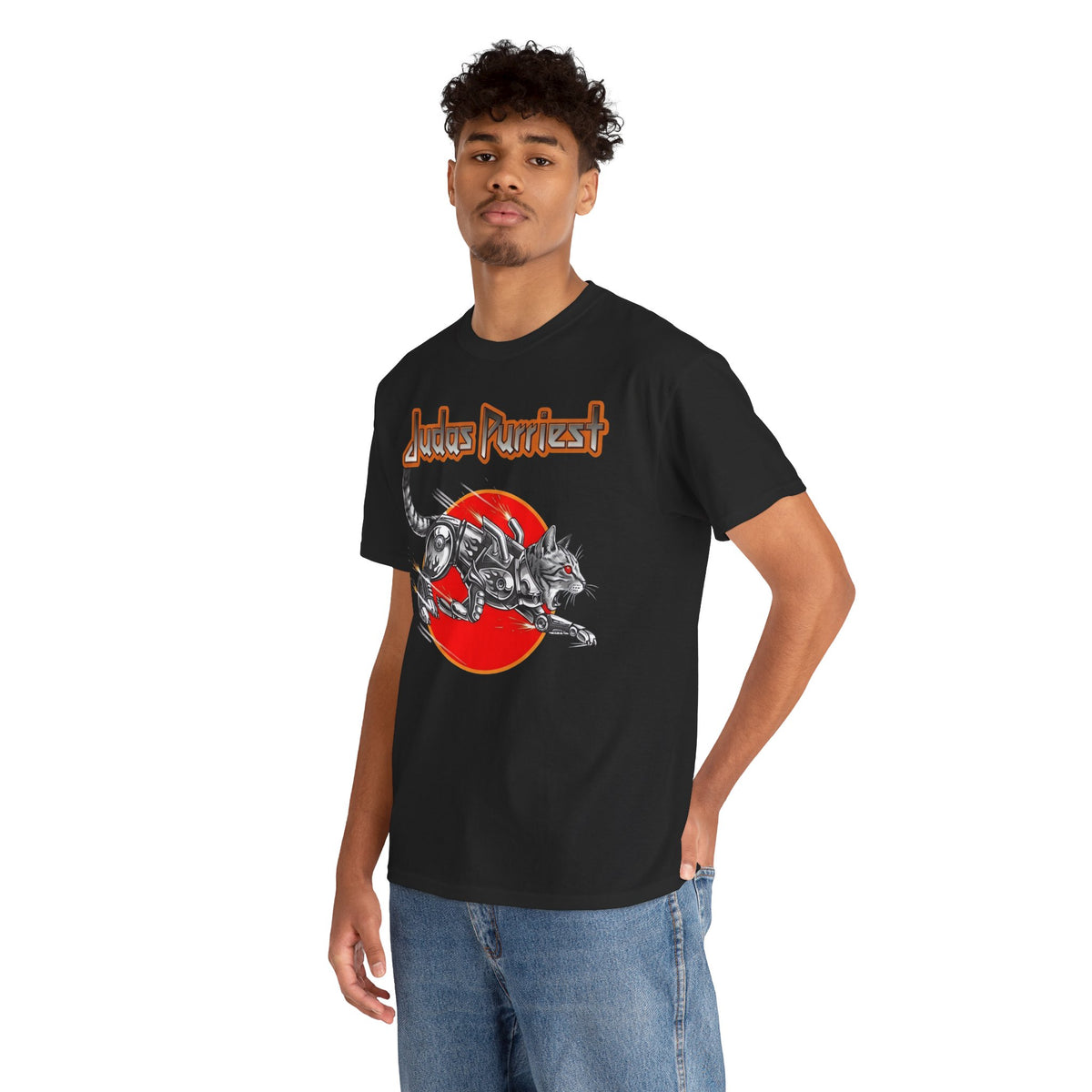 Judas Purriest Cat Graphic Tee