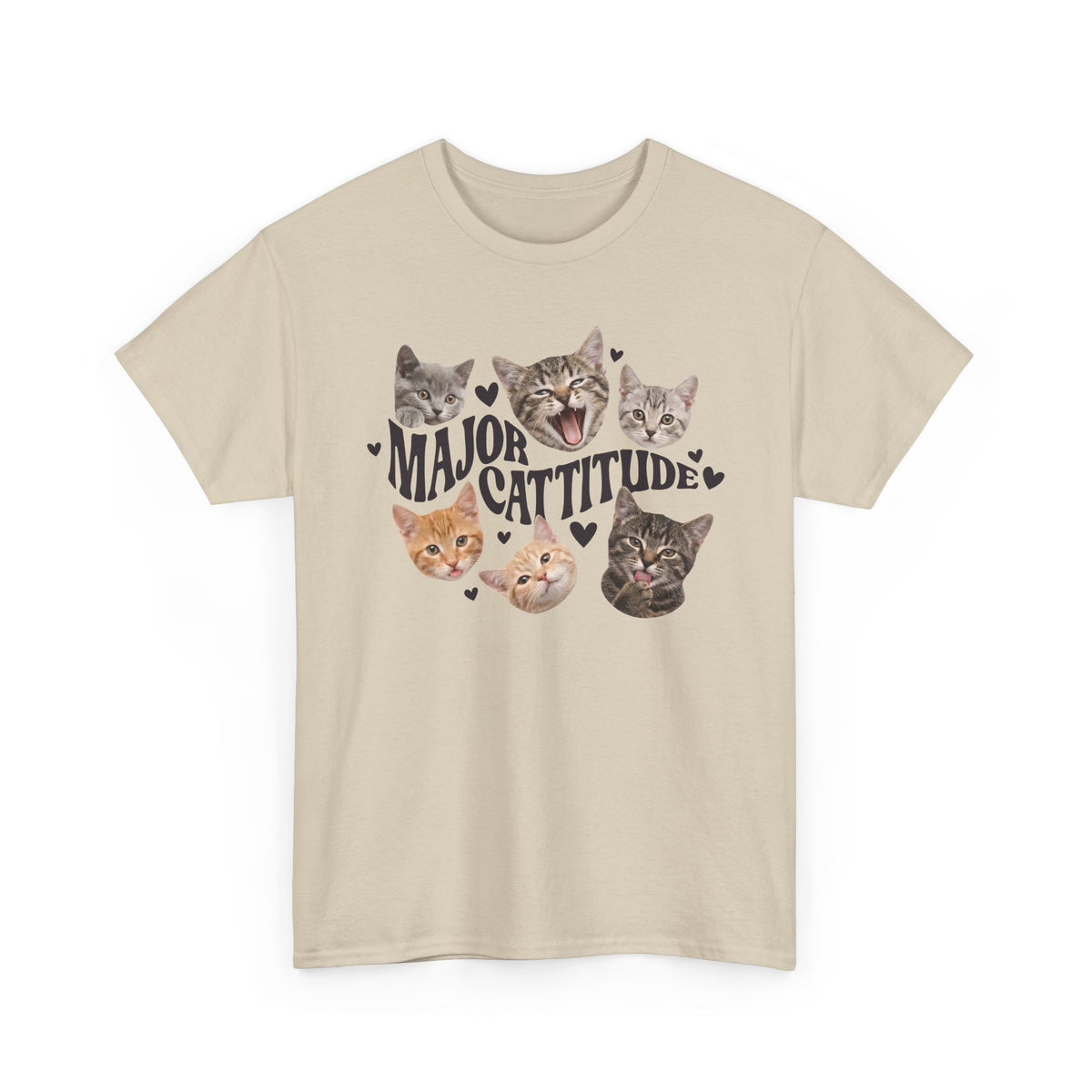 Major Cattitude T-Shirt Funny Cat Attitude Tee