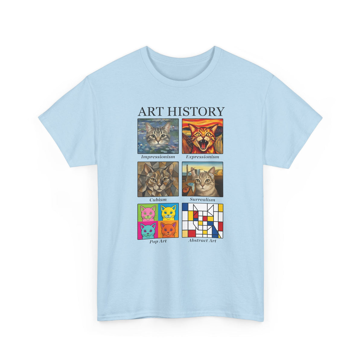 Cats in Masterpieces T-Shirt — Artistic Cat Painting Tee