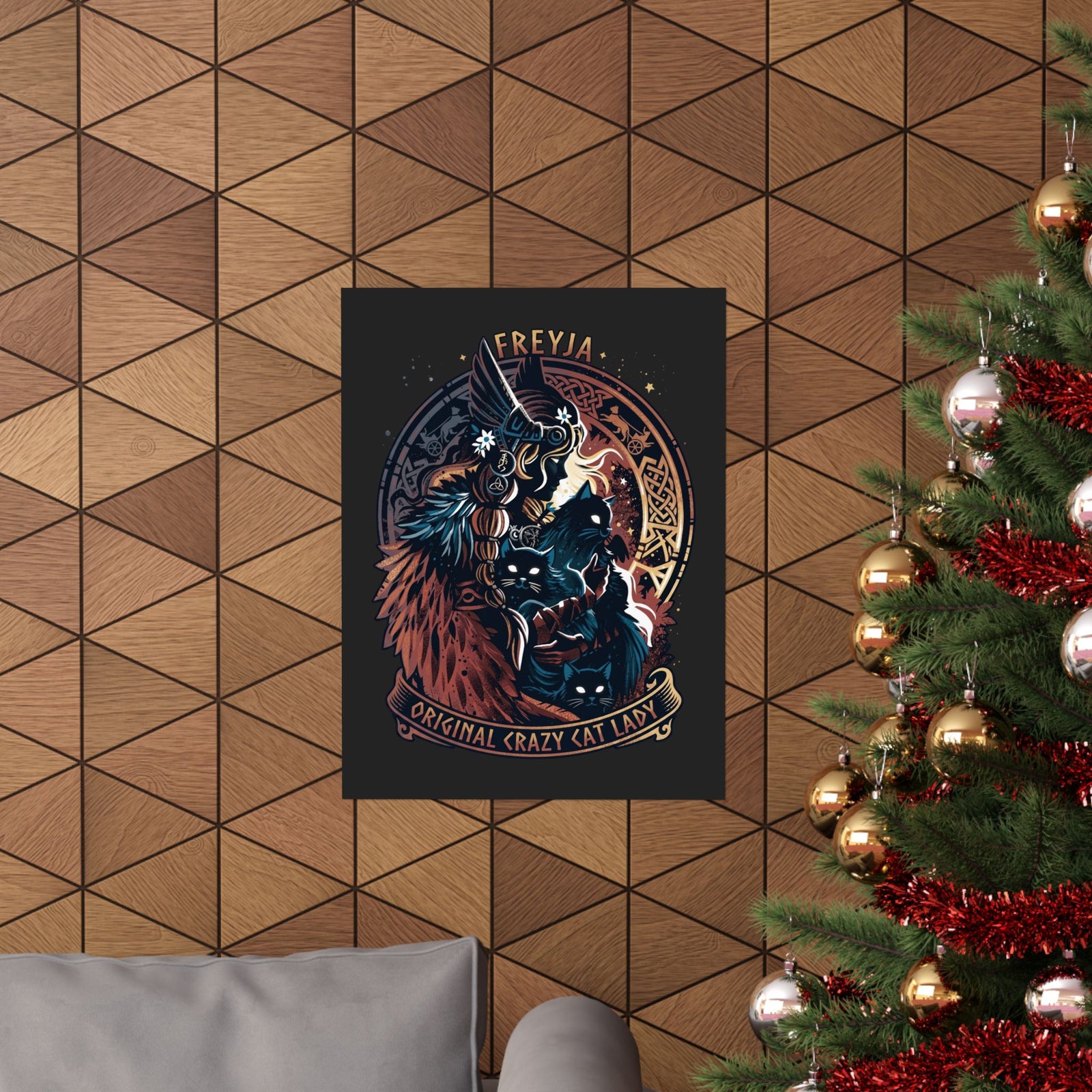 Crazy Cat Lady Poster — Freyja Original Cat Lover Poster