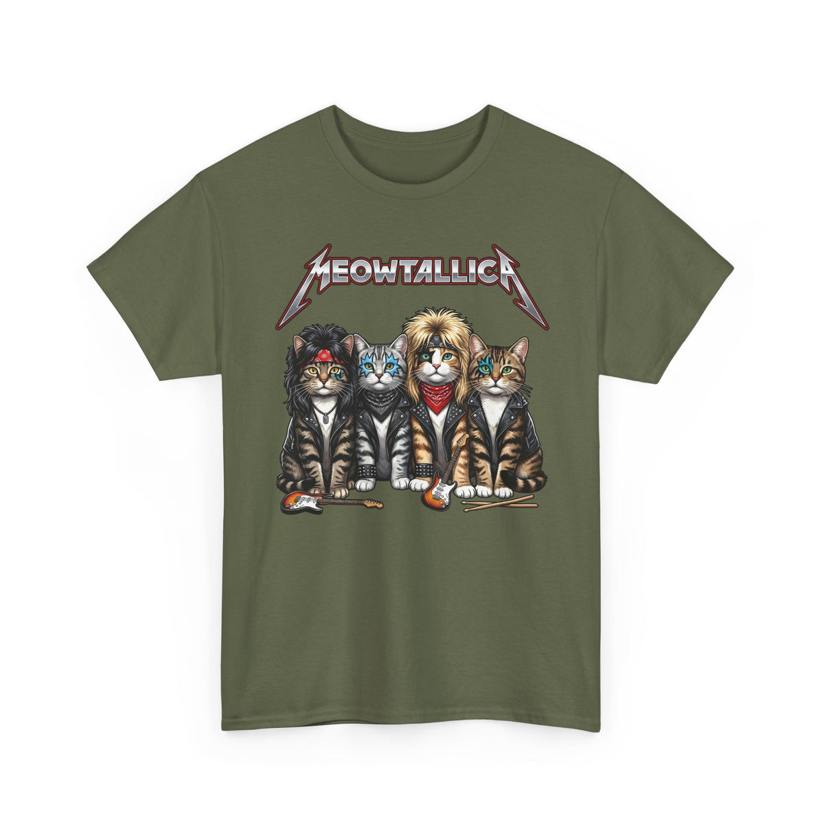 Meowtallica Heavy Metal Cat T-Shirt