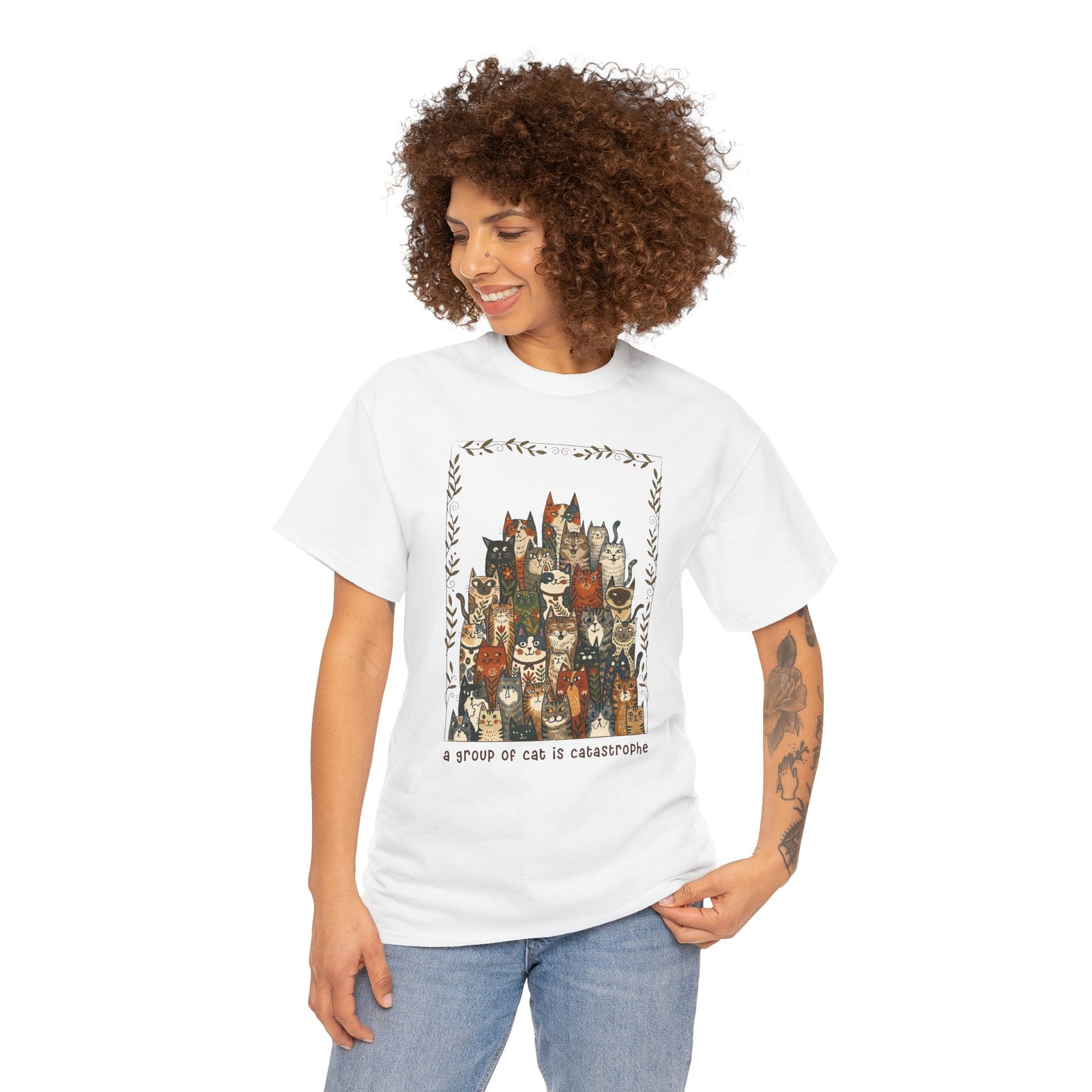 'A Group of Cats Is Catastrophe' T-Shirt — Funny Cat Lover Tee