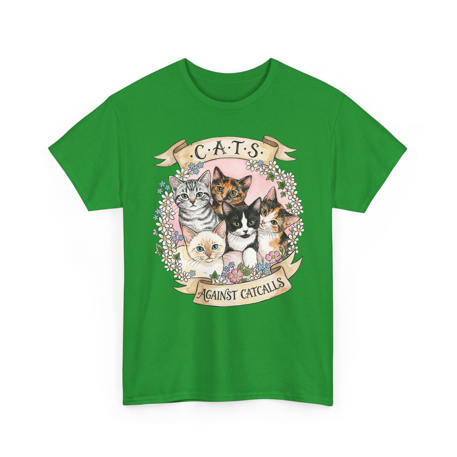 Cat Against Catcalls T-Shirt — Feminist Anti-Harassment Tee