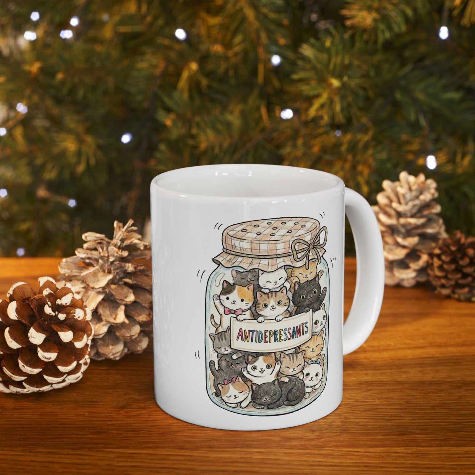 Cats Are My Antidepressants Mug — Funny Cat Lover Mug