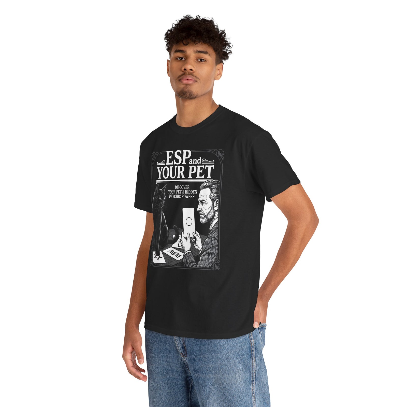 ESP & Your Pet Cat T-Shirt — Psychic Cat Lover Tee