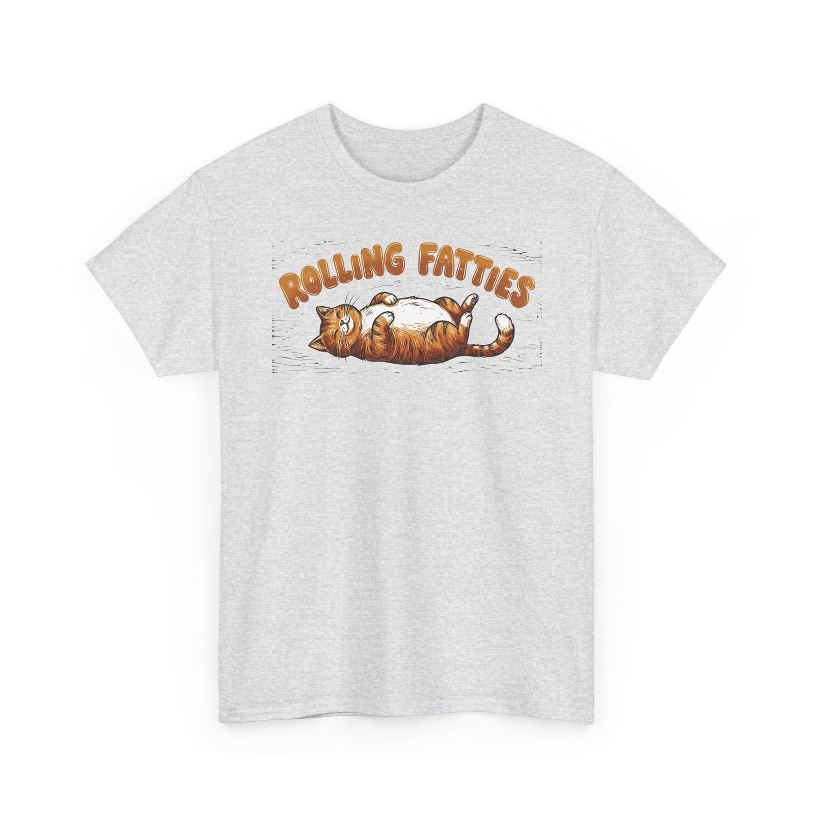 Rolling Fatties Cat T-Shirt — Cute Cartoon Cat Graphic Tee