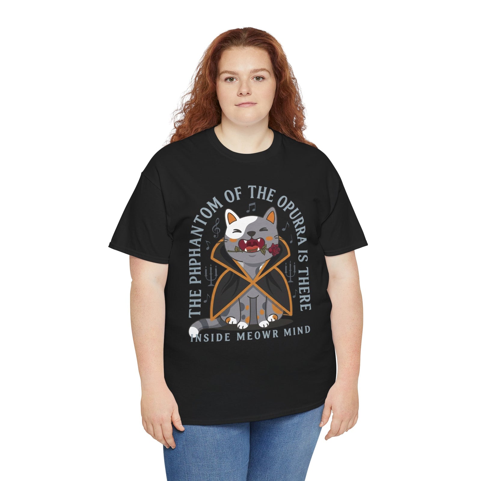 Phantom of the Opurra T-Shirt — Cat Musical Parody Tee