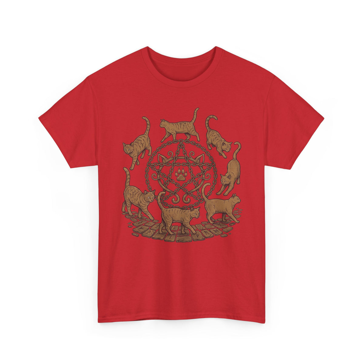 Witchy Cat Pentagram Tee