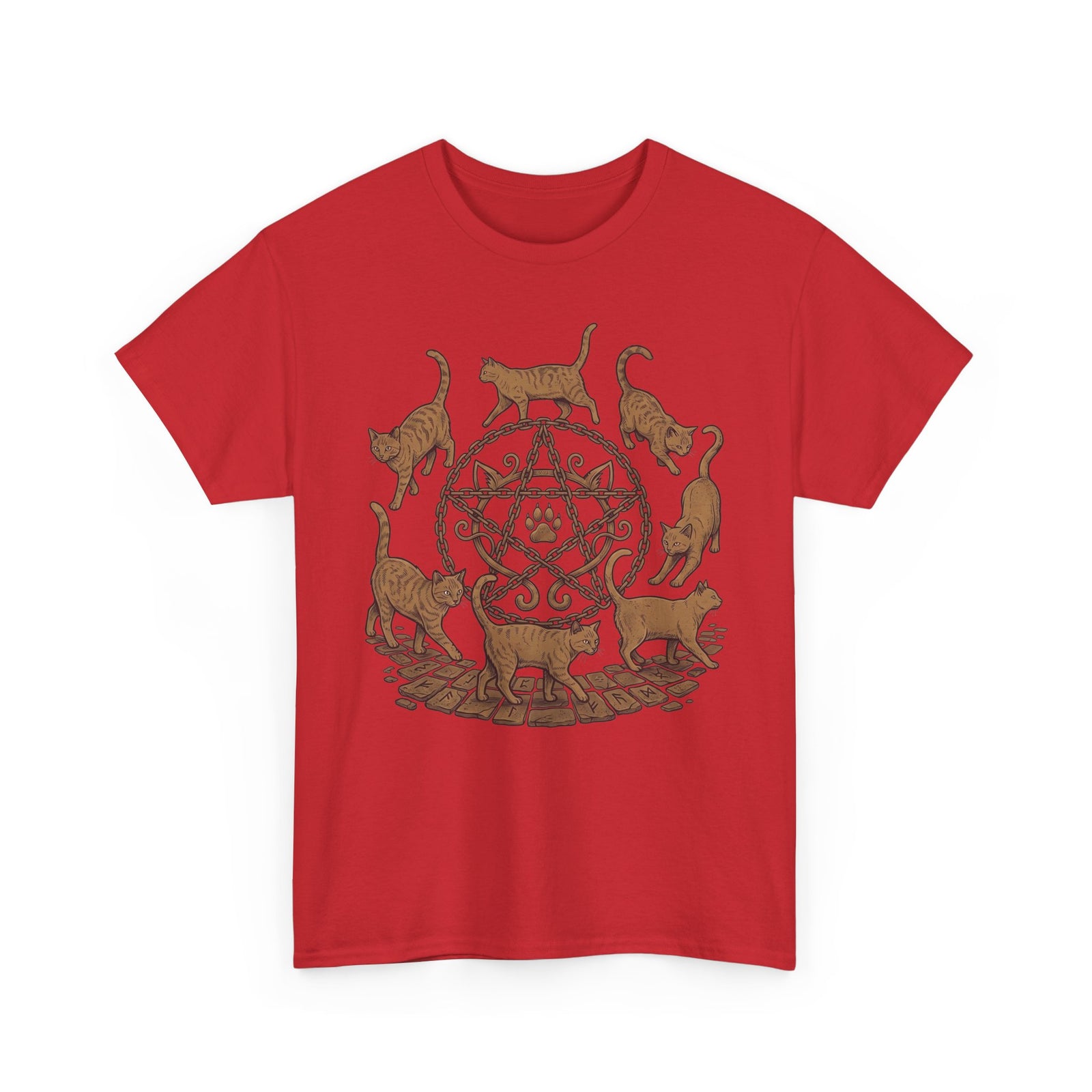 Witchy Cat Pentagram Tee
