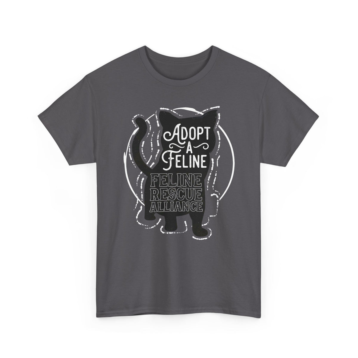 Adopt a Feline T-Shirt – Feline Rescue Alliance Cat Shirt, Cat Lover Graphic Tee