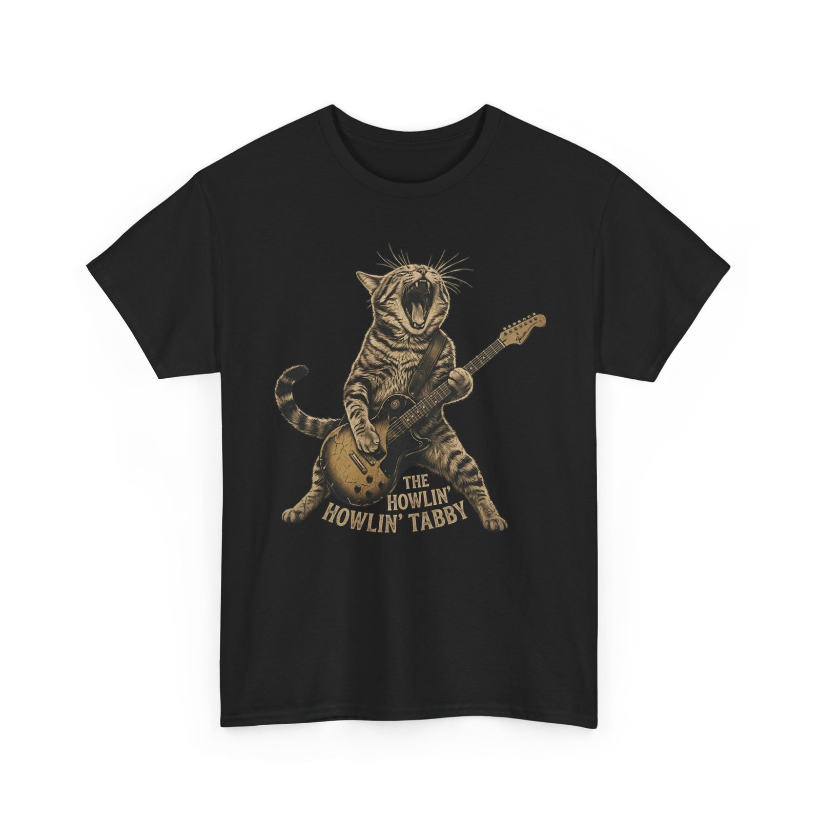 Howlin' Howlin' Tabby T-Shirt — Retro Cat Graphic Tee