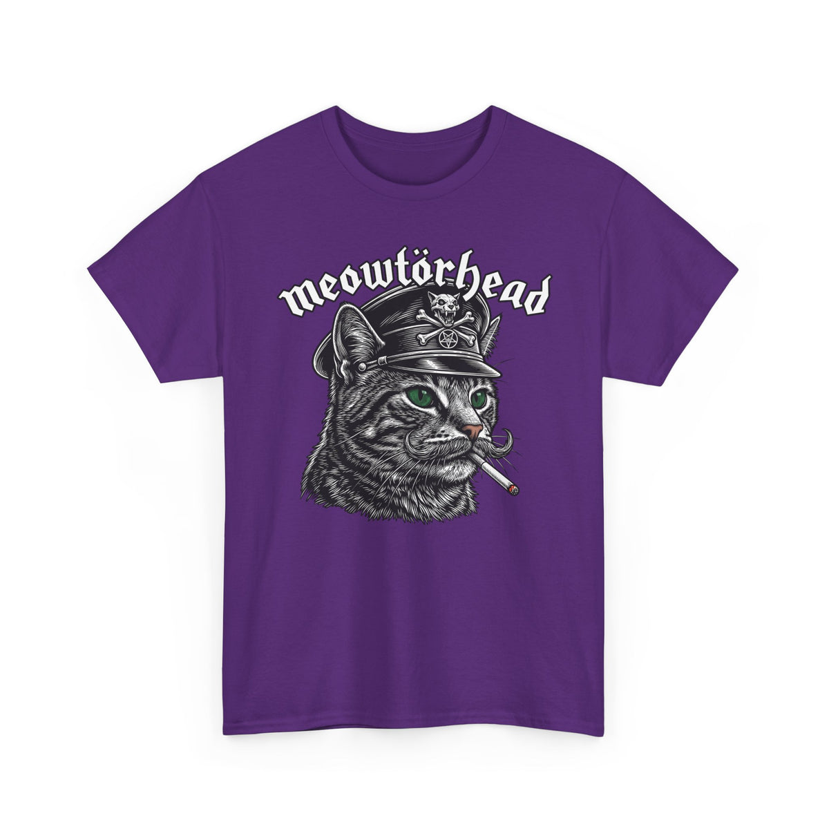 Meowtörhead Cat Band Tee — Retro Rock Cat Graphic T-Shirt
