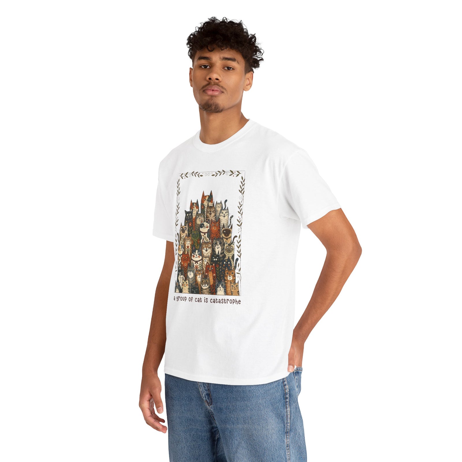 'A Group of Cats Is Catastrophe' T-Shirt — Funny Cat Lover Tee
