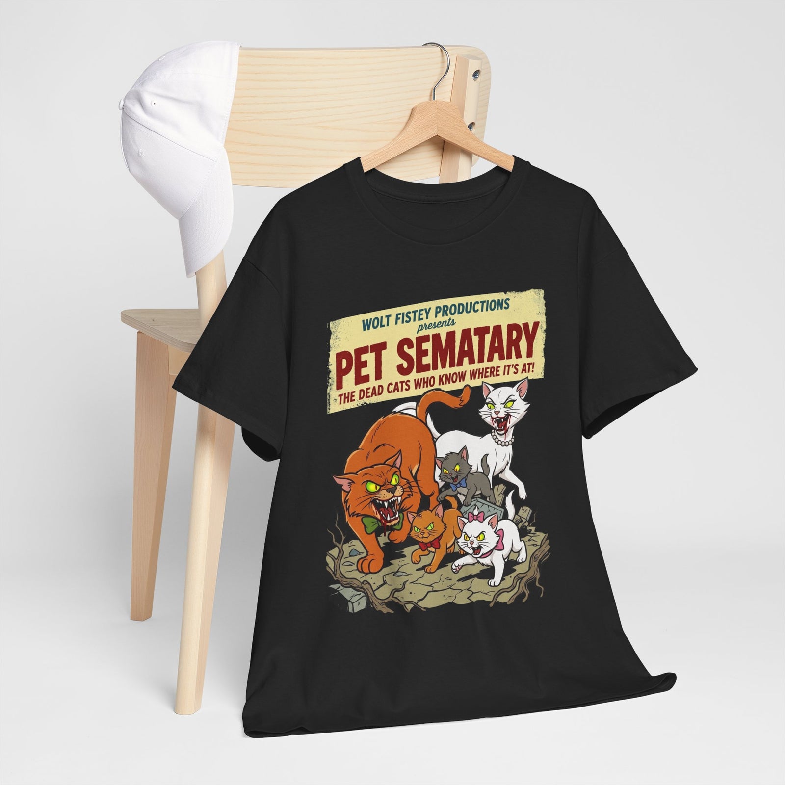 Retro Horror Cat T-Shirt