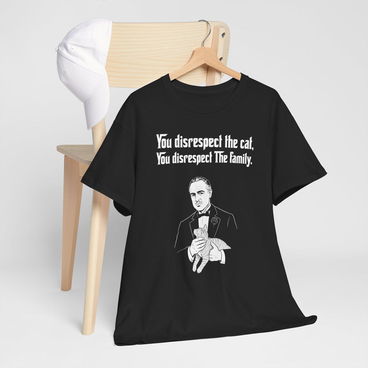 Cat Lovers Tee — "You Disrespect the Cat, You Disrespect the Family"