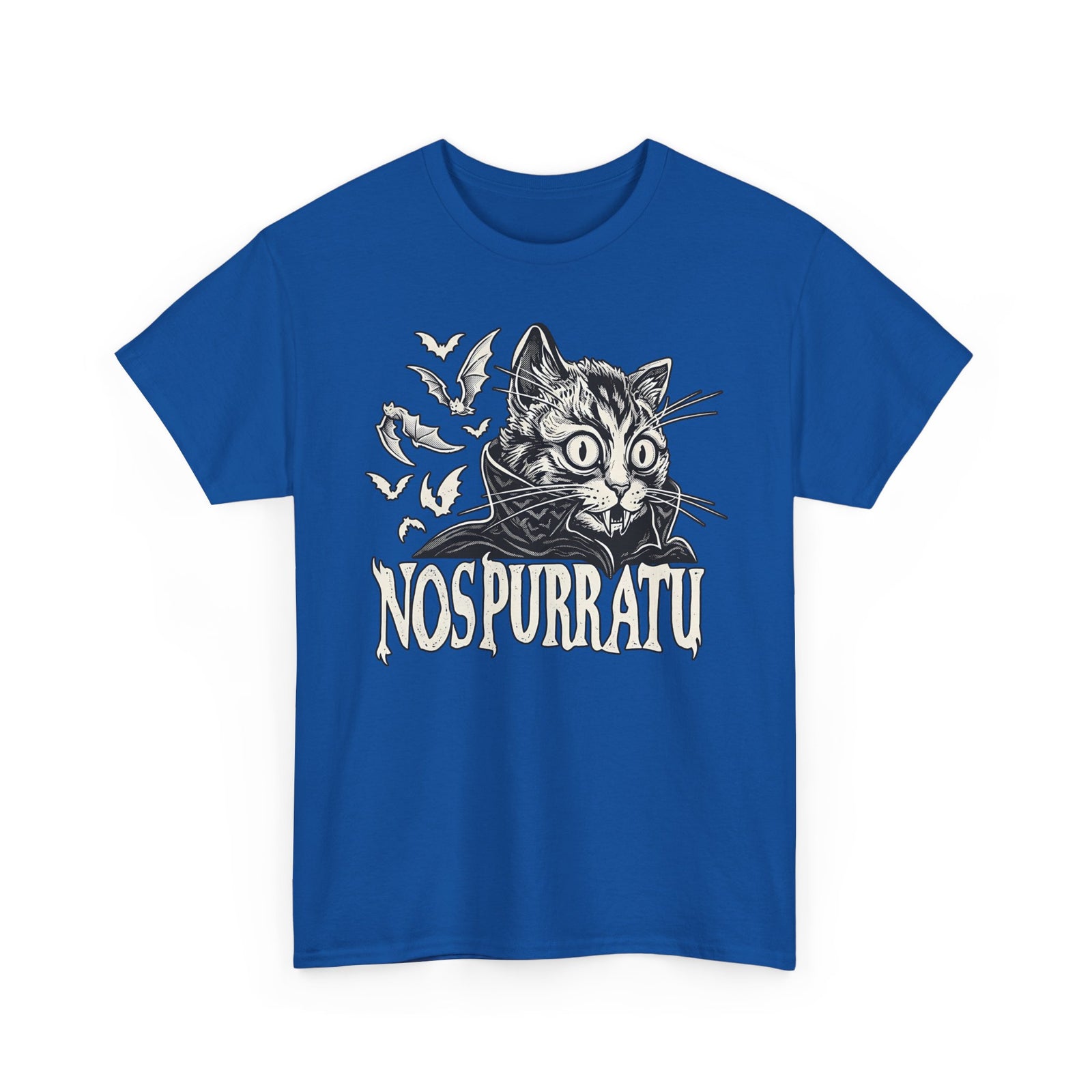 Nosferatu Cat T-Shirt — "Nospurratu Cat Nosferatu" Gothic Vampire Cat Tee