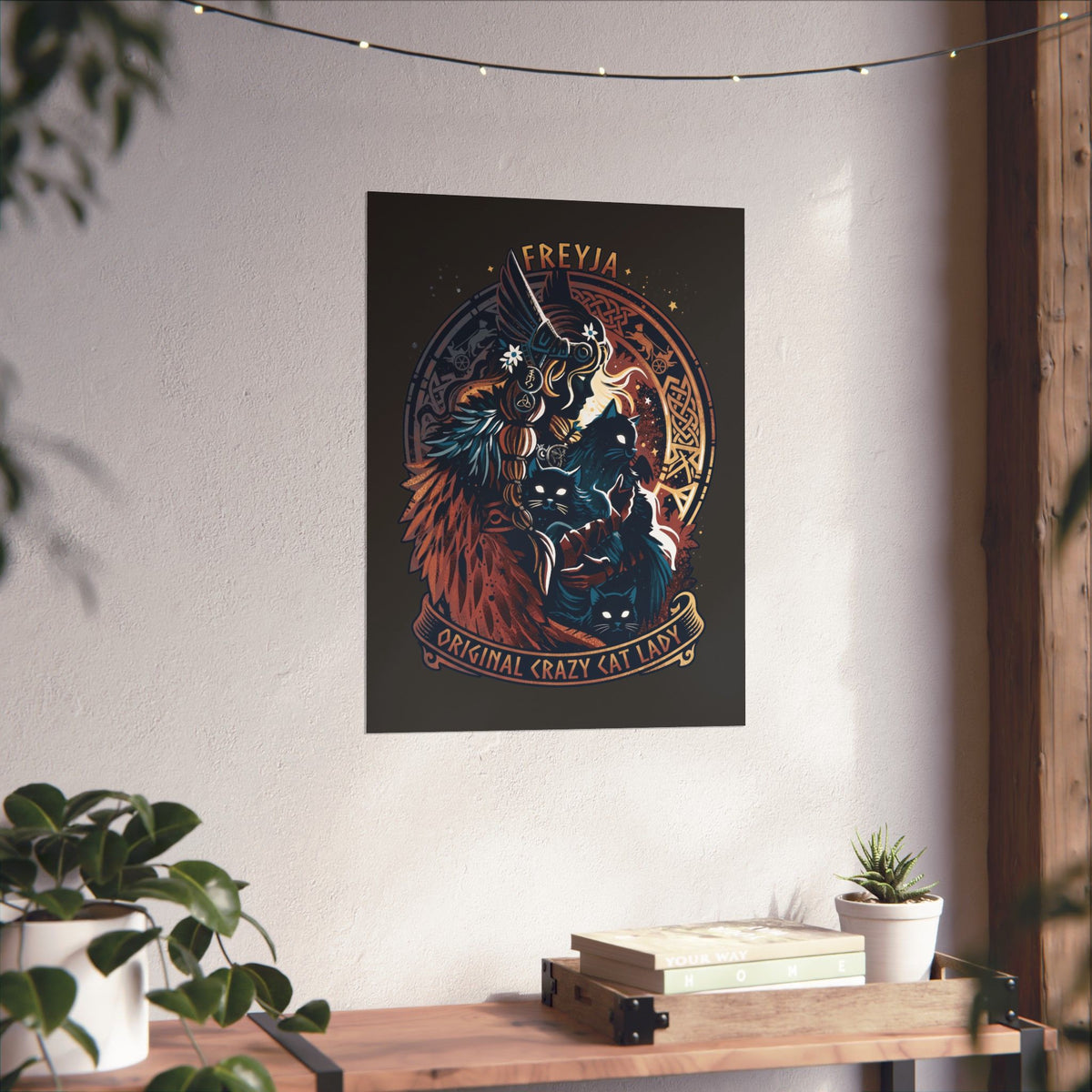 Crazy Cat Lady Poster — Freyja Original Cat Lover Poster