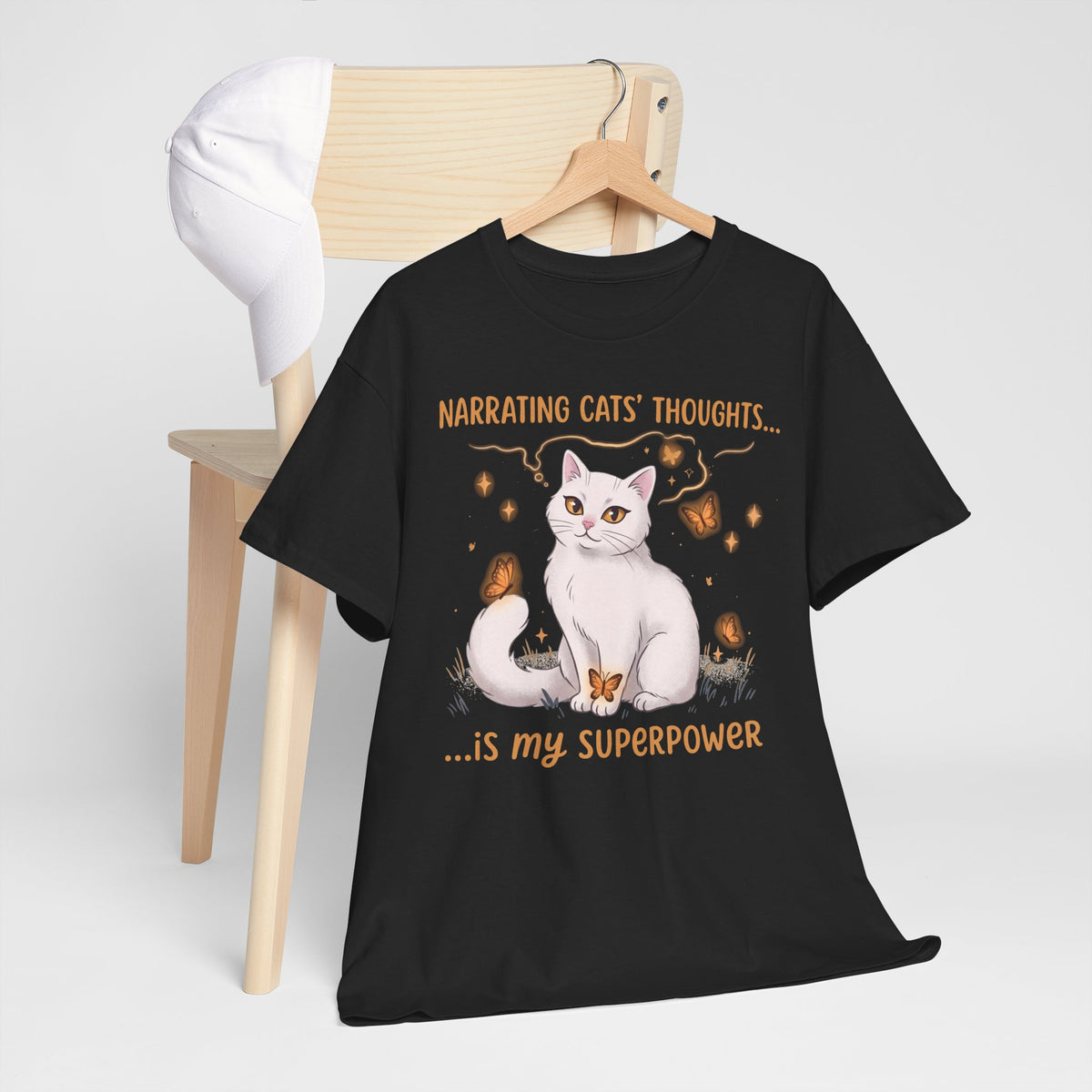 Narrating Cats' Thoughts T-Shirt — "My Superpower" Cat Lover Tee