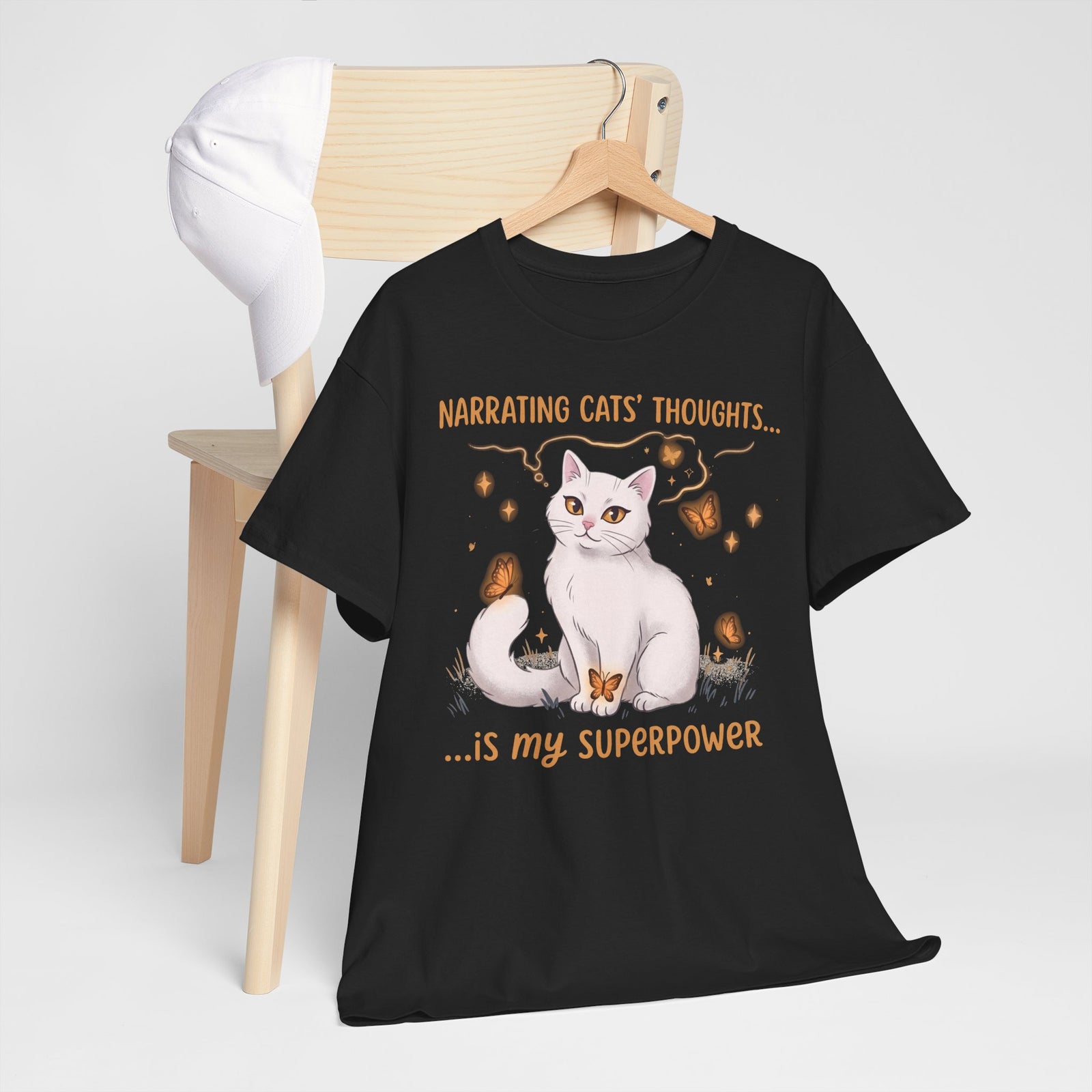 Narrating Cats' Thoughts T-Shirt — "My Superpower" Cat Lover Tee