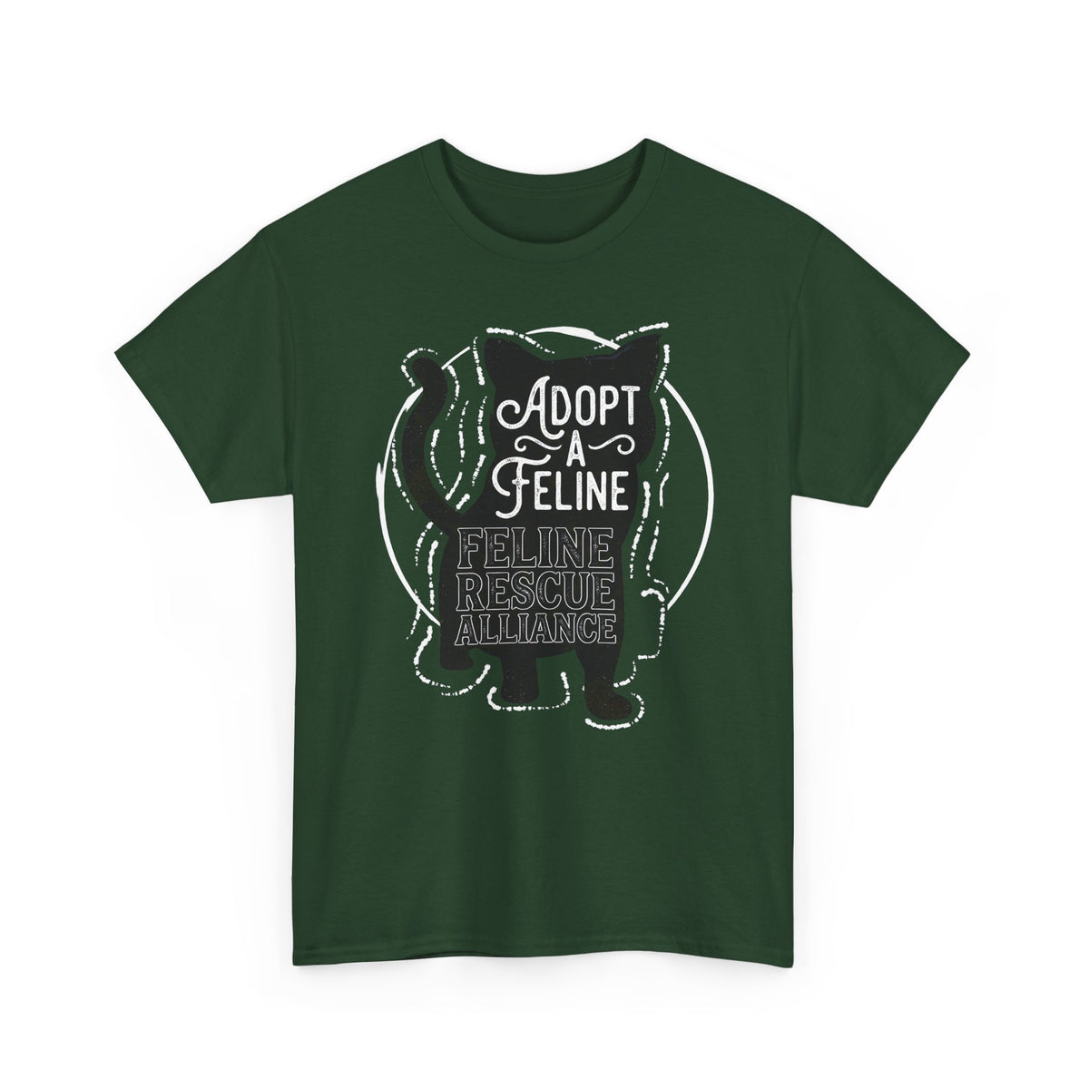 Adopt a Feline T-Shirt – Feline Rescue Alliance Cat Shirt, Cat Lover Graphic Tee