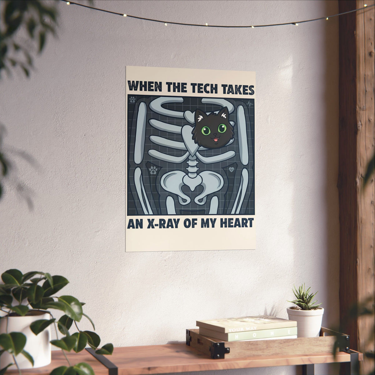 MY HEART IS 100% CAT Poster — Cat Lover Poster