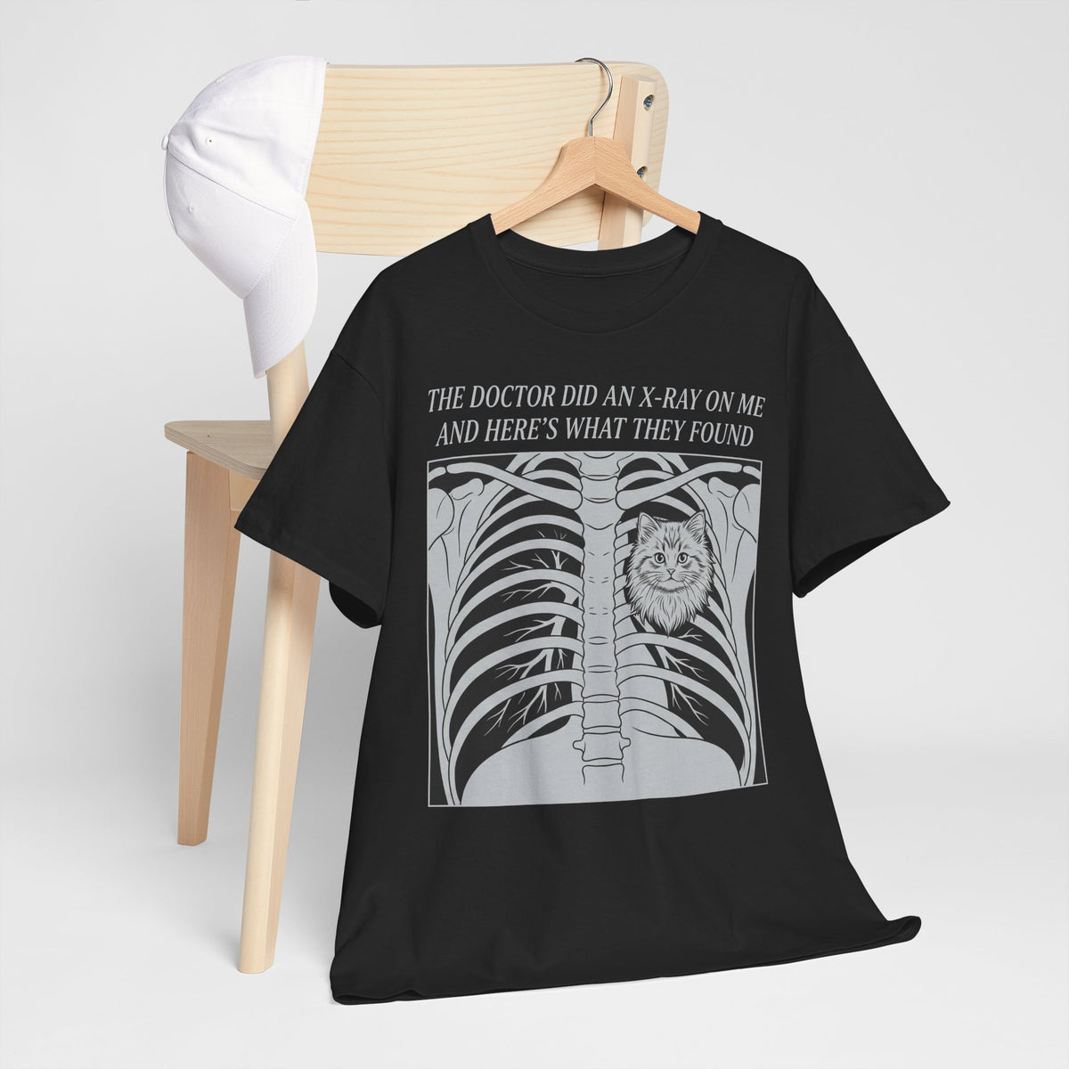Cat X-Ray Graphic Tee — "The Doctor Did an X-Ray on Me and Here’s What They Found"