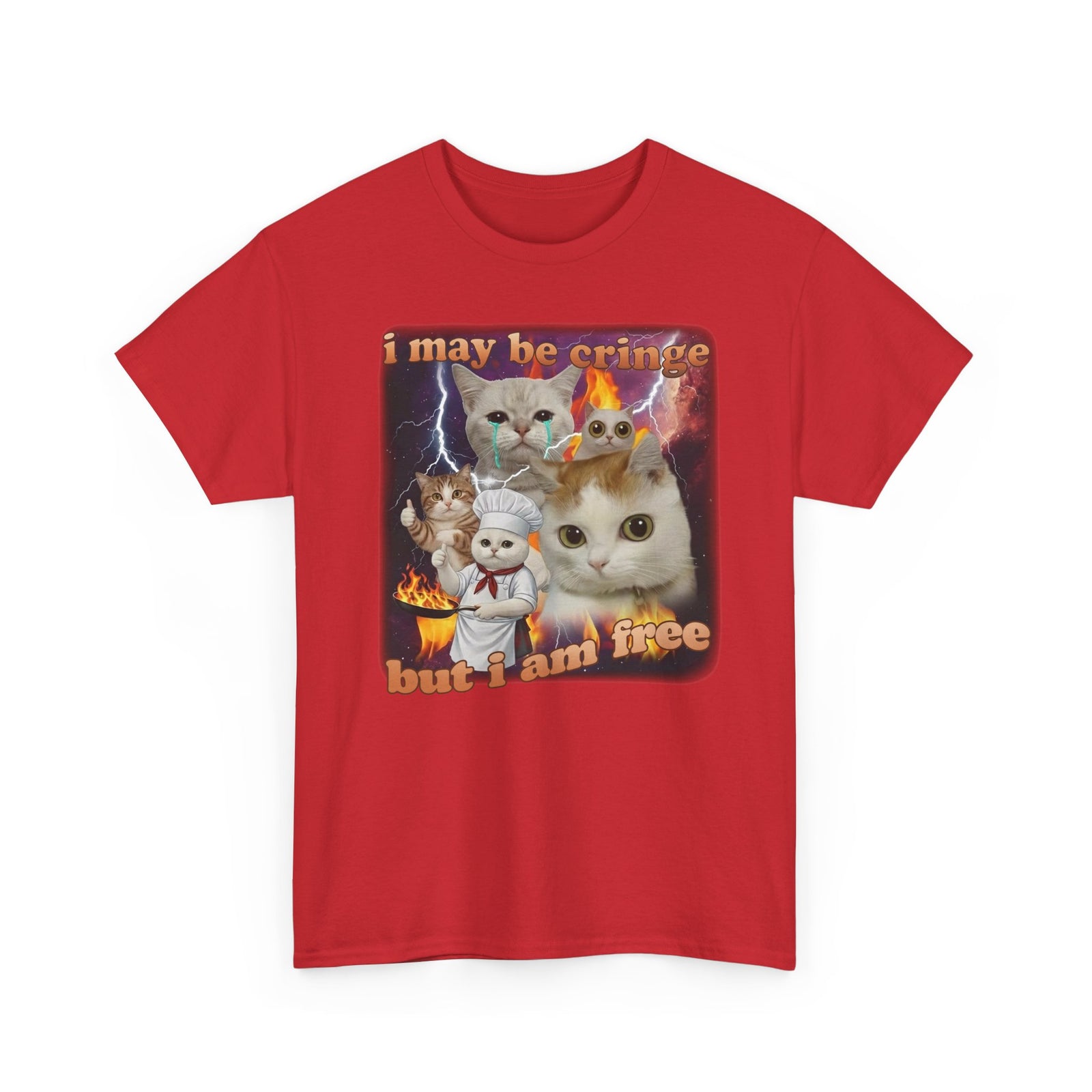 "I May Be Cringe But I Am Free" T-Shirt — Funny Self-Expression Tee