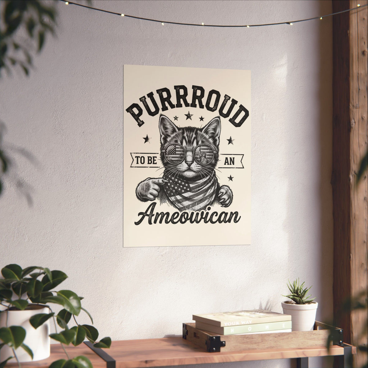 Purroud To Be An Ameowican Poster
