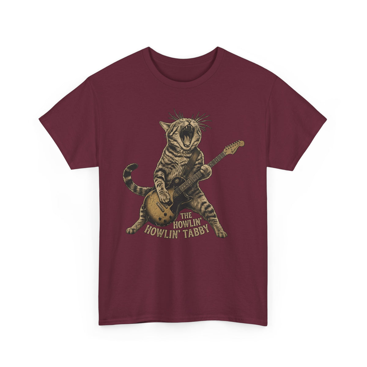 Howlin' Howlin' Tabby T-Shirt — Retro Cat Graphic Tee
