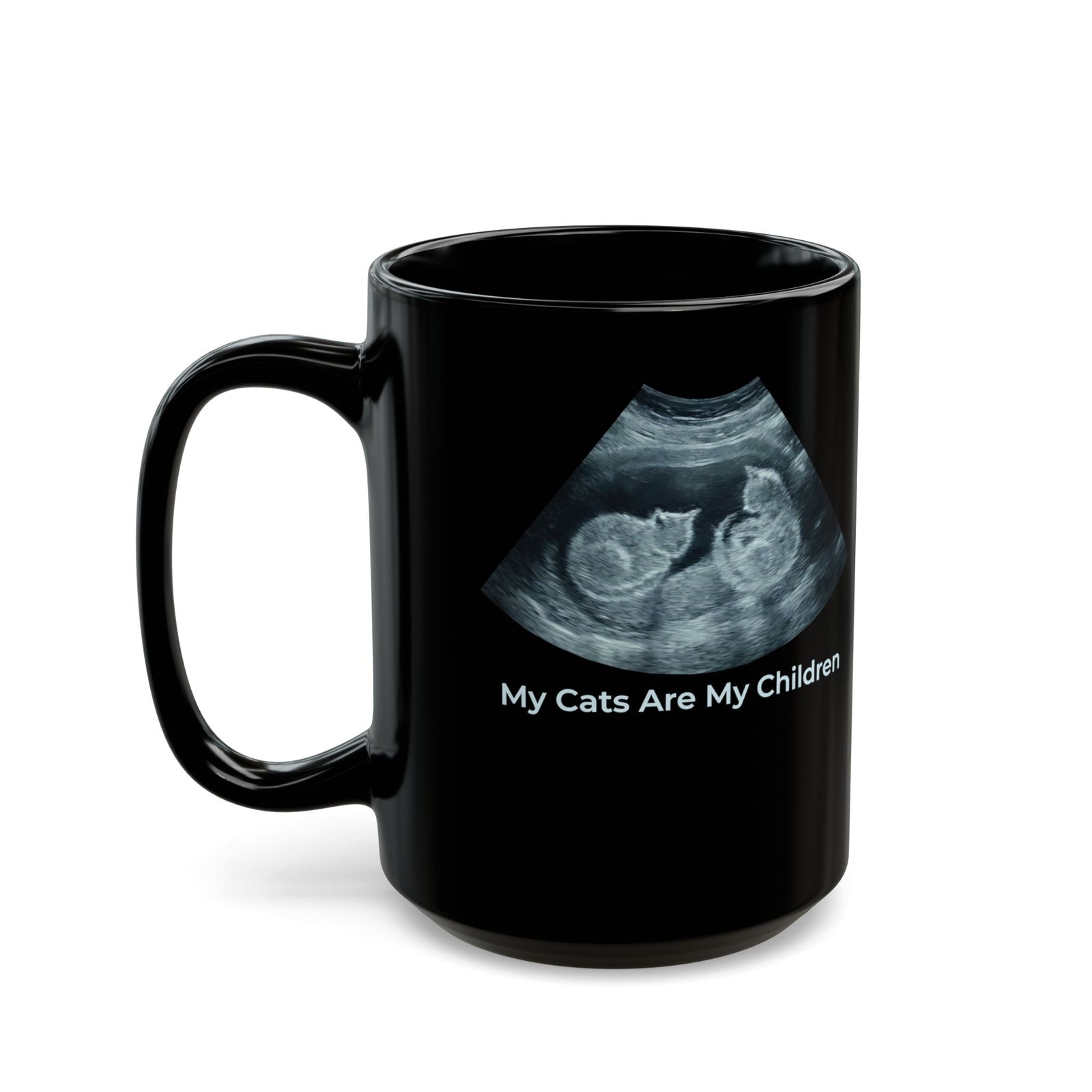 My Cats Are My Children Black Mug — Cat Lover Mug