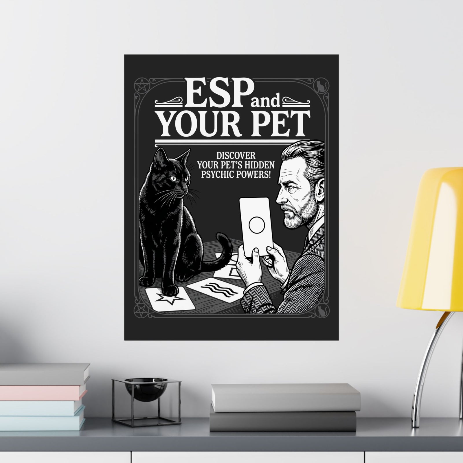 ESP & Your Pet Cat Poster — Psychic Cat Lover Poster