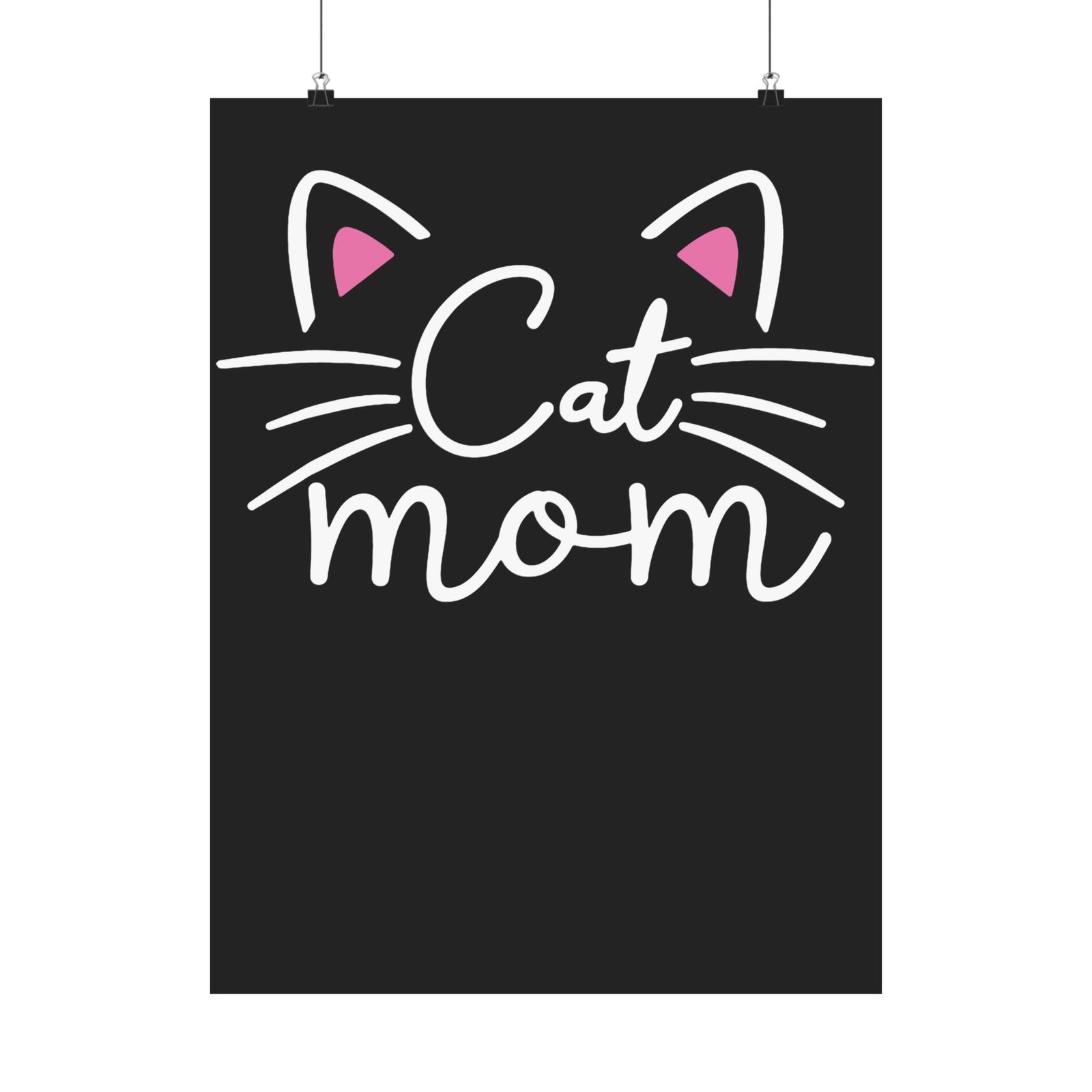 Cat Mom Poster - Cute Cat Lover Gift for Women